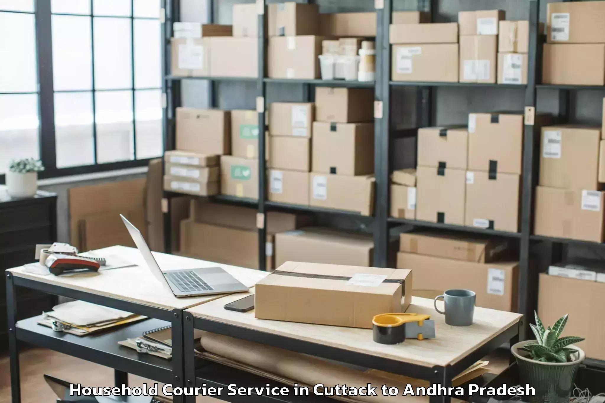 Reliable Cuttack to Komarolu Household Courier